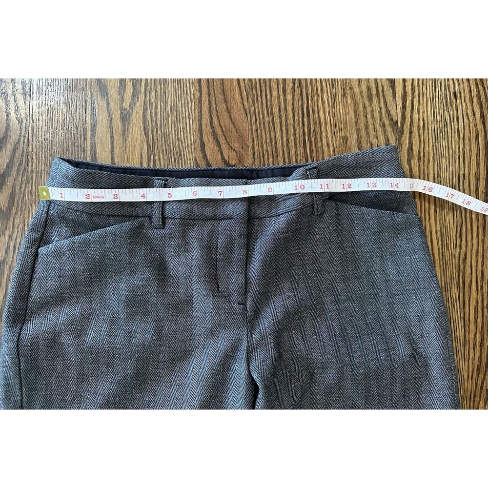 Express Editor Slim Low Rise Stretch Chino Pants Herringbone Black Size 2L EUC - Picture 6 of 10